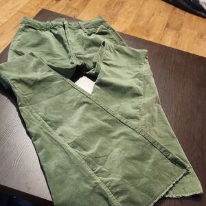 Women's Green Corduroy Pants